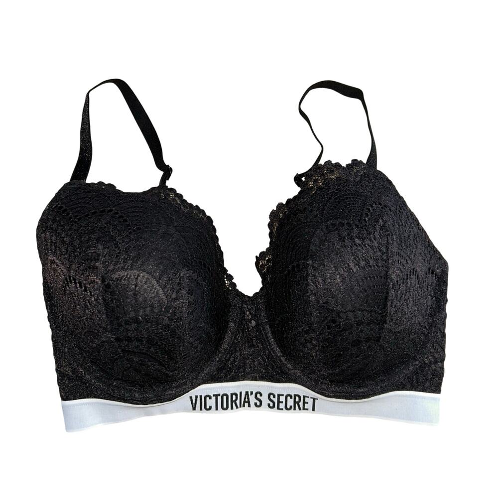 Victoria's Secret Perfect Shape push-up bra black lace 32 DDD